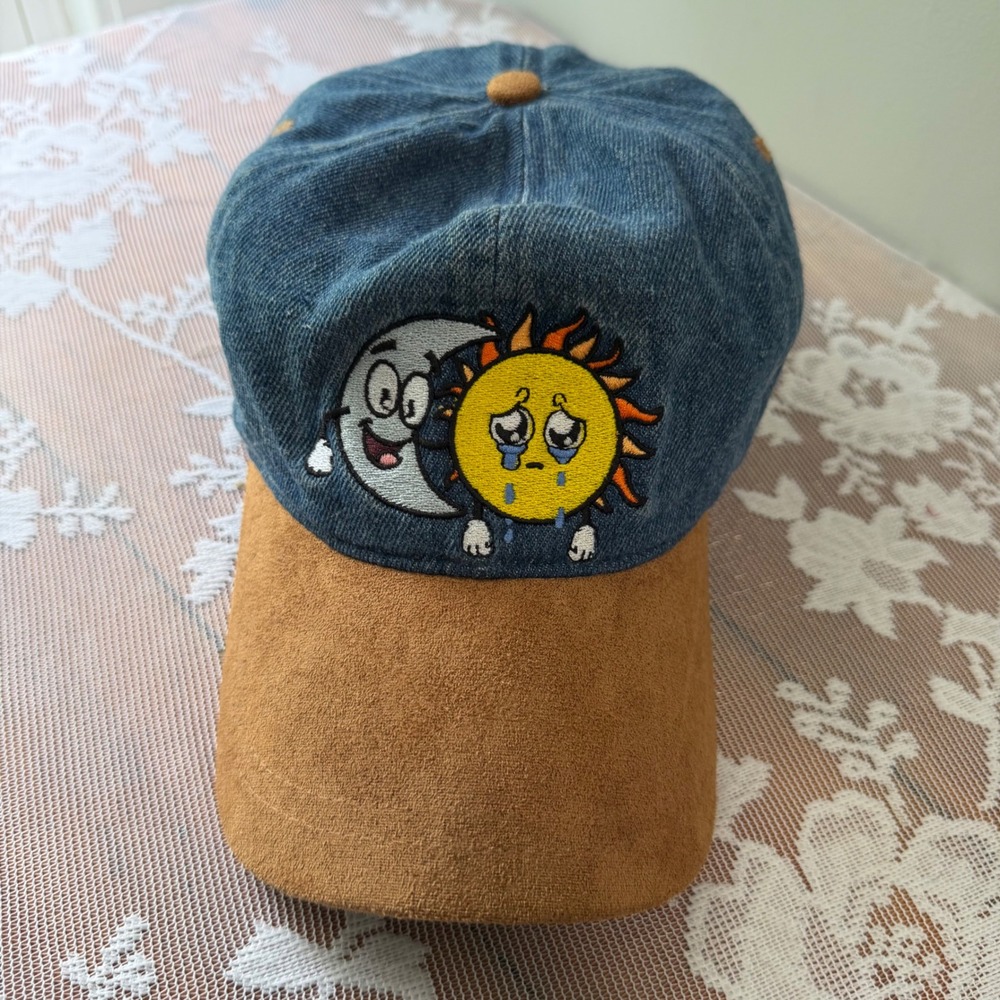 Fall Out Boy Hat Tour Merch OSFM Blue Brown Excellent So Much For 2our Dust Cap
